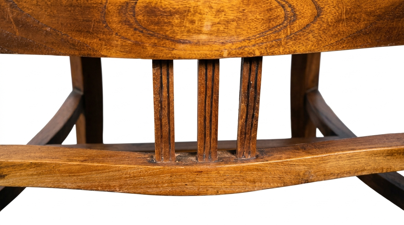 Kolonialstil Massivholz Kapitänsstuhl Armlehnstuhl Sprossen Schreibtischstuhl
