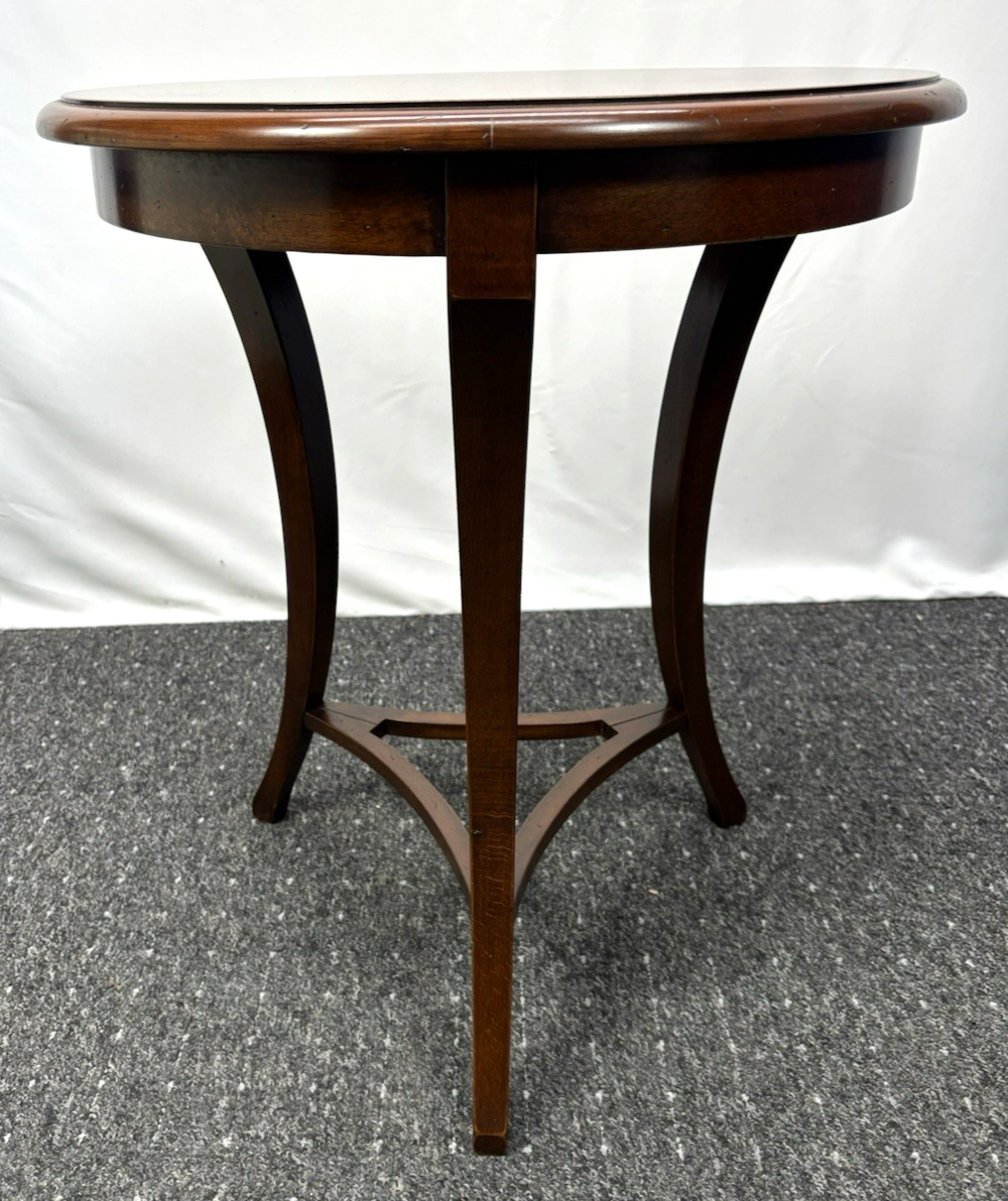 Beistelltisch Tisch Rund Holz Art Deco Vintage ca. 64 cm hoch