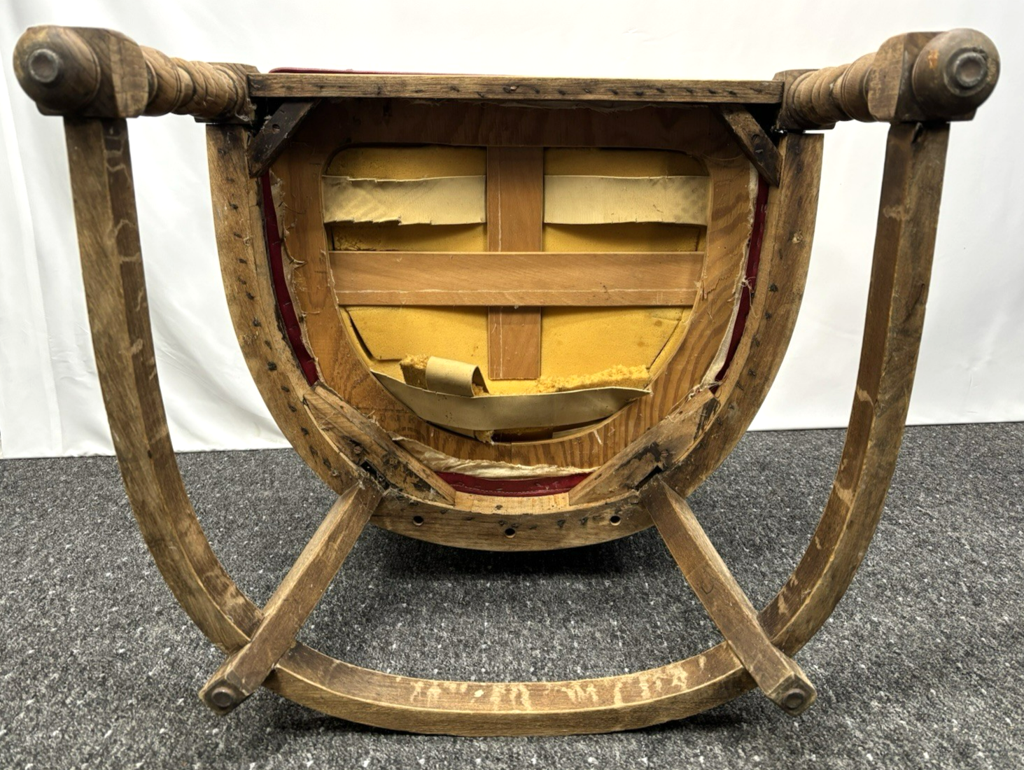 1 von 2 Gründerzeit Armlehnstuhl Art Deco Büro Massivholz Antik