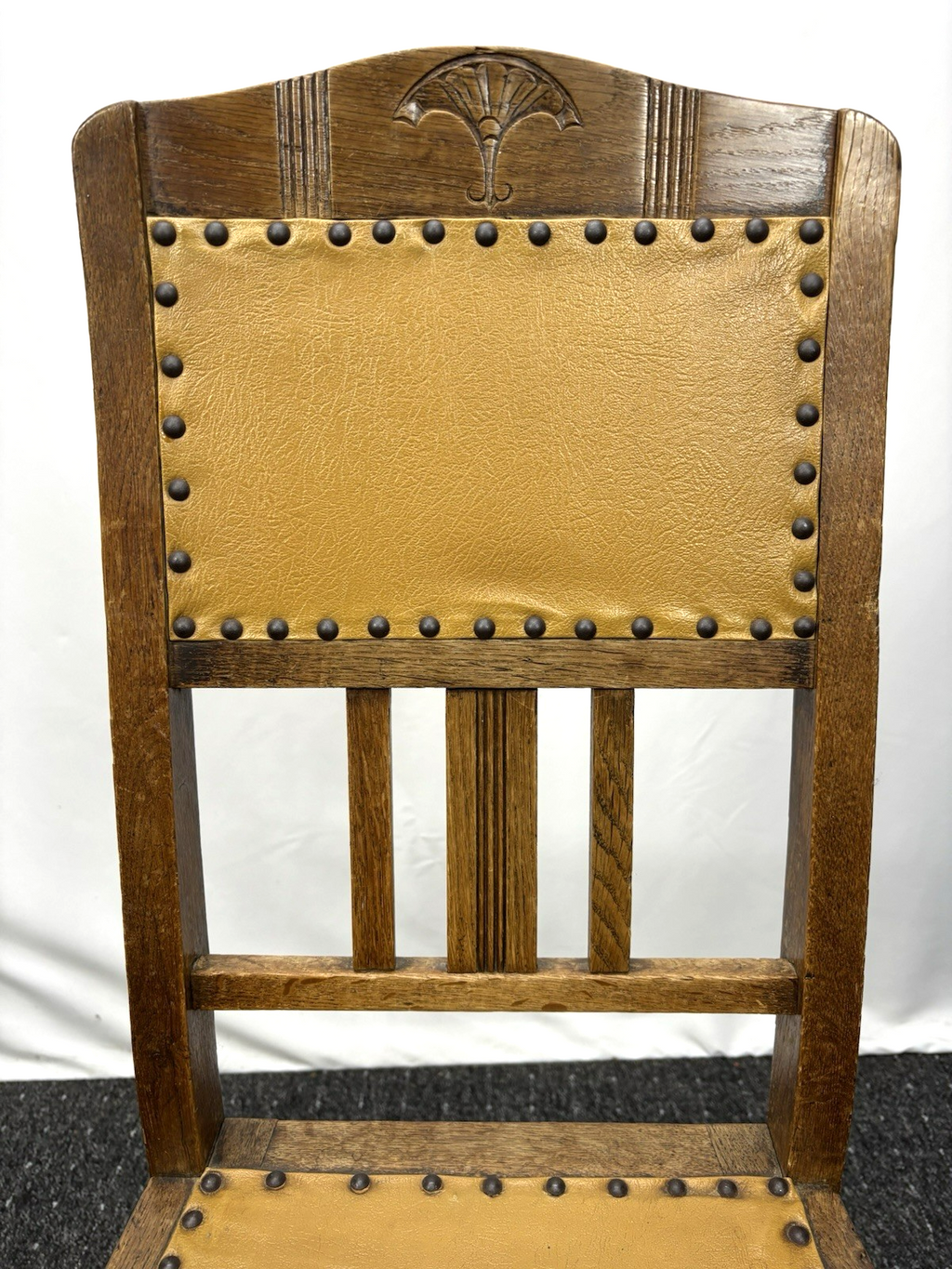 Stuhl Kaffeehaus Landhaus Bistro Art Deco Leder Holz Küche