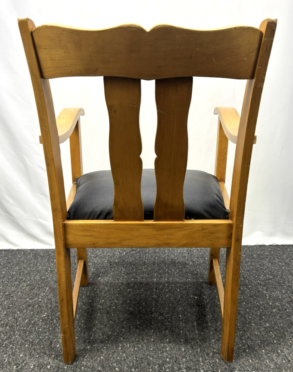 Armlehnstuhl Art Deco Büro Schreibtisch Vintage Buche Federkern