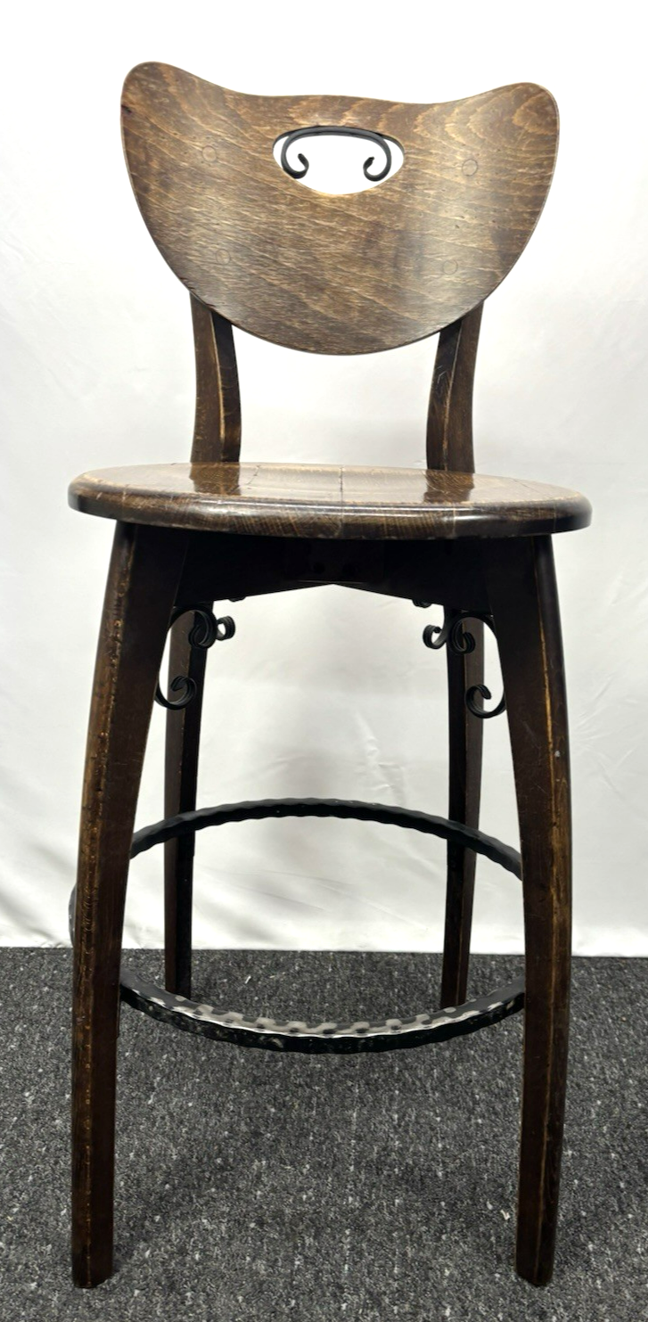 Barhocker Barstuhl Massivholz Vintage Art Deco Hochstuhl