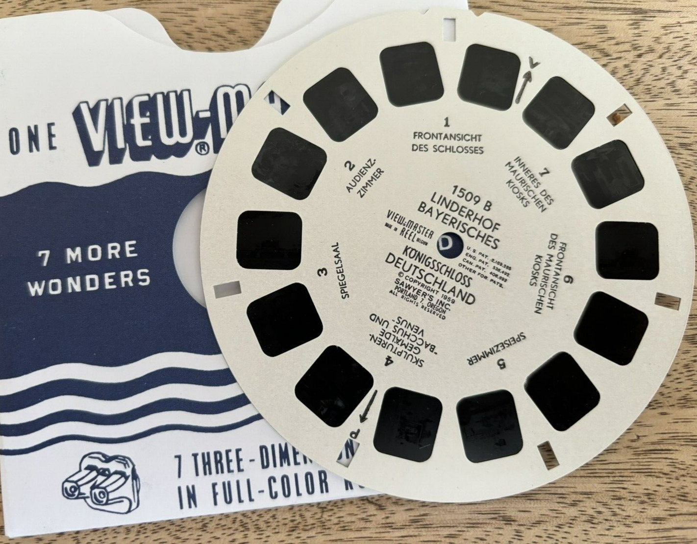 view-master, Linderhof Bayrisches Königsschloss, viewmaster, guter Zustand