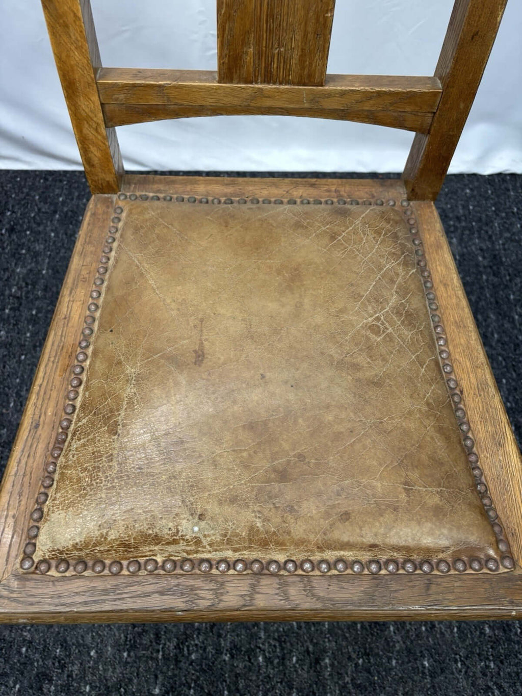 1 von 3  Bistrostuhl Kaffeehaus Art Deco Holz Leder zum Aufarbeiten