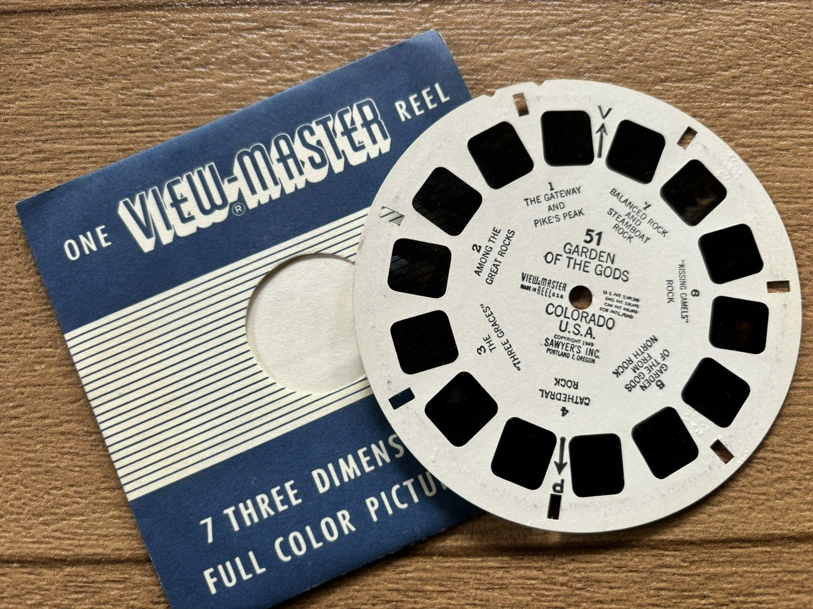 view-master, 51 Garden of the Gods, USA, viewmaster, guter Zustand