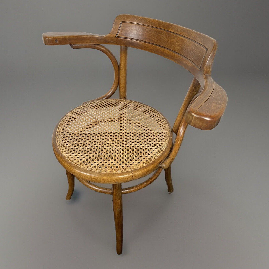 Armlehnstuhl Fischel im Thonet Stil Wiener Geflecht ArtDeco
