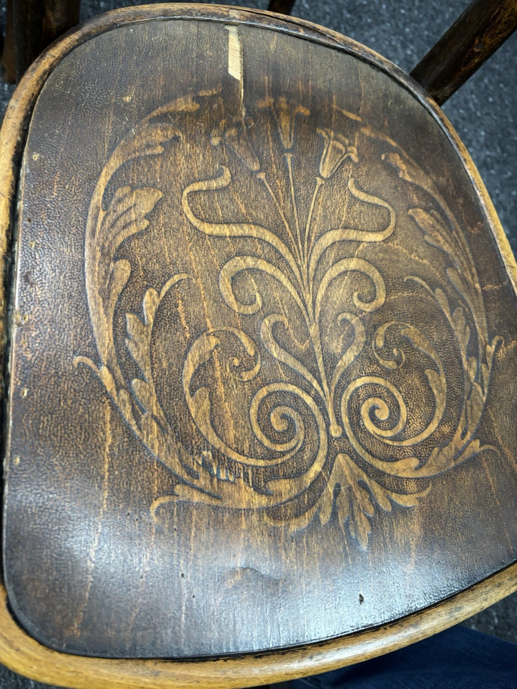 1 von 5 Mundus (ehem. Thonet) für Bastler Kaffeehausstuhl  Prägesitz Art Deco