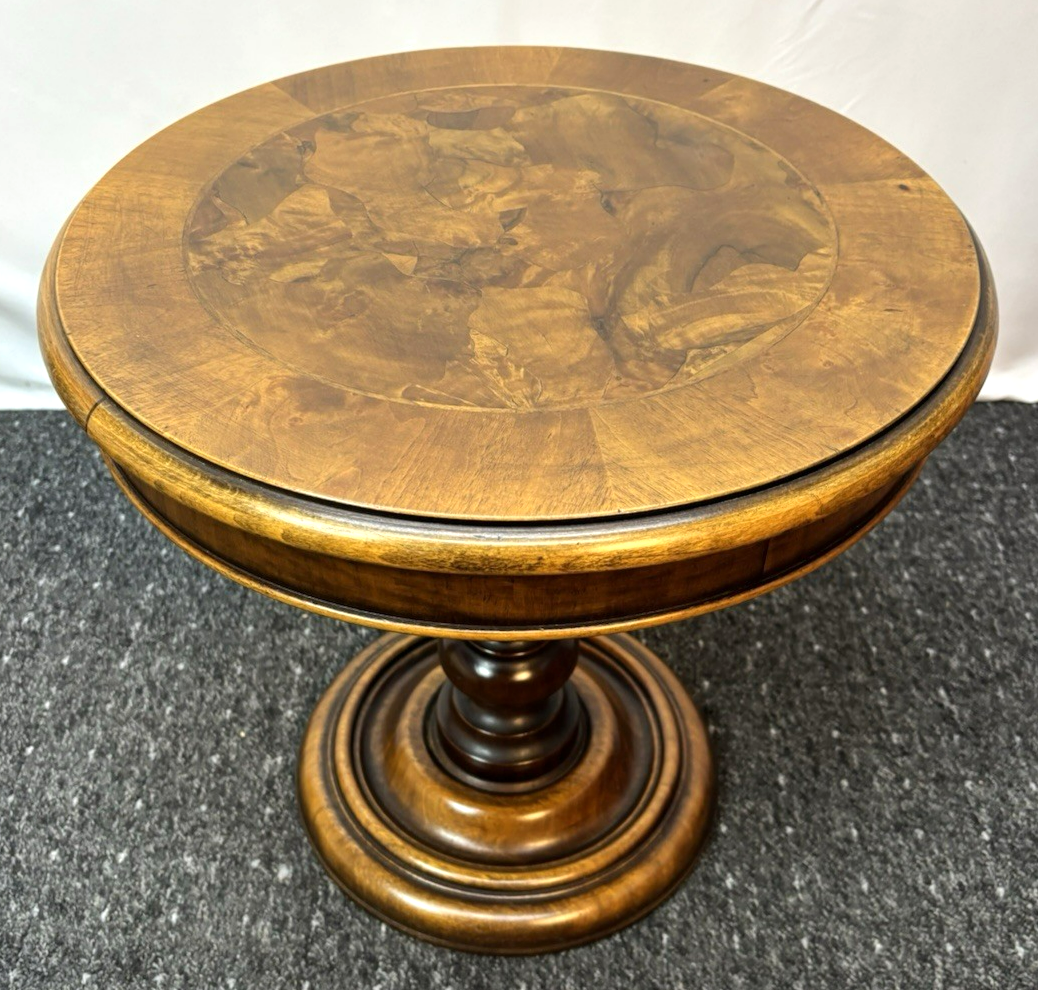 Beistelltisch rund Dekotisch Rauchertisch Massivholz Vintage Art Deco