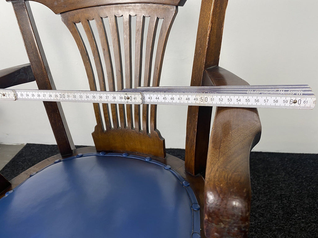 Amerikanischer Drehstuhl Officechair Büro Antik Art Deco