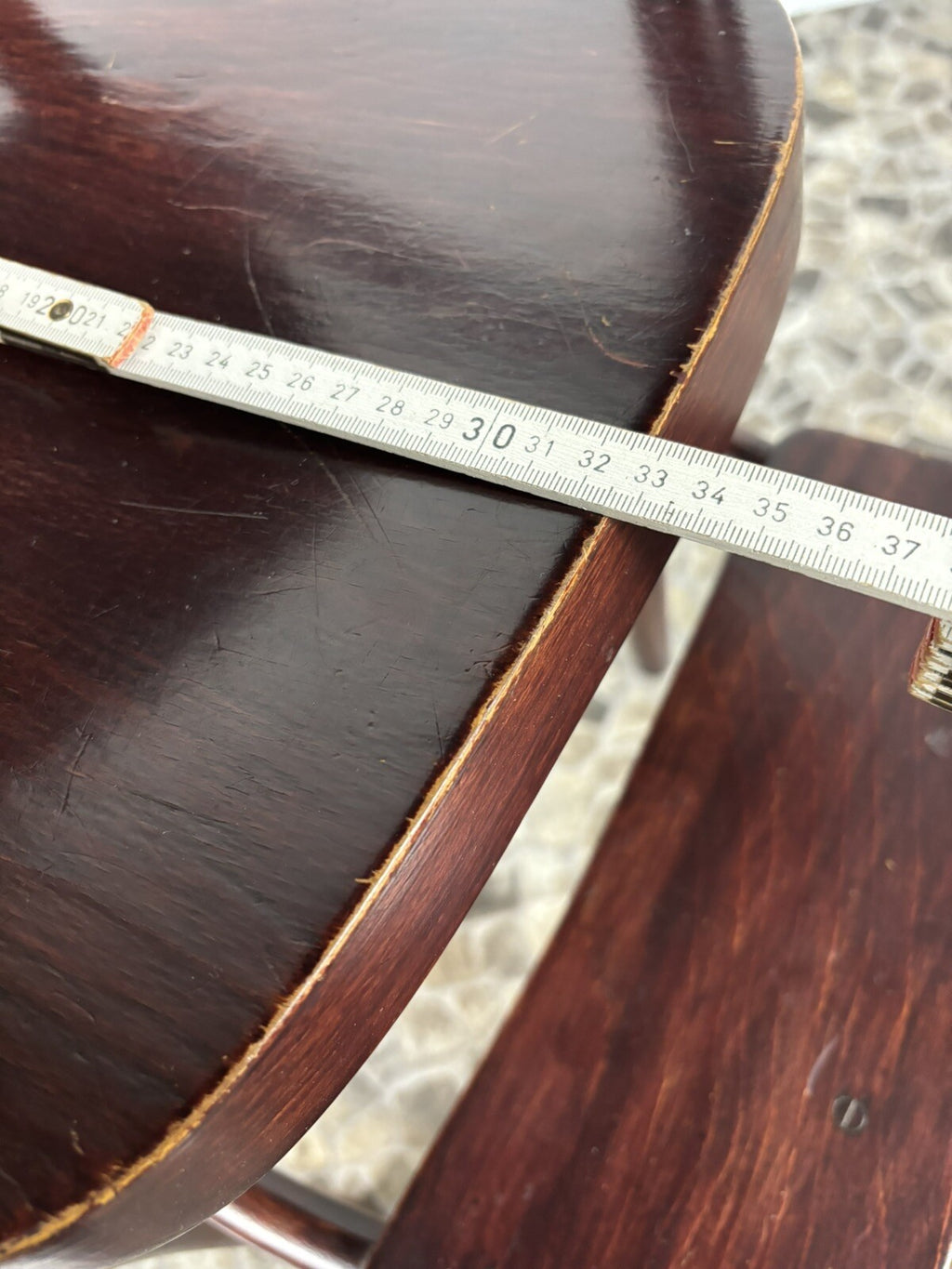 Original Thonet Kinderstuhl Hochstuhl mit abnehmbaren Tisch Mahagoni Art Deco