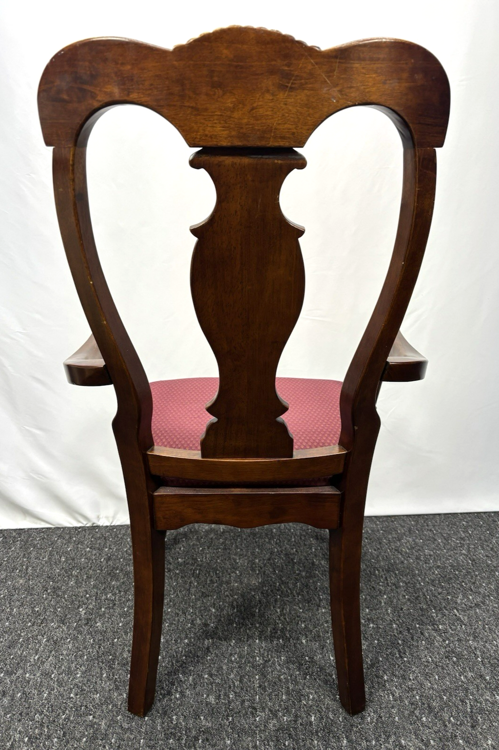Queen Anne viktorianischer Armlehnstuhl Hochlehner Antik Art Deco Büro