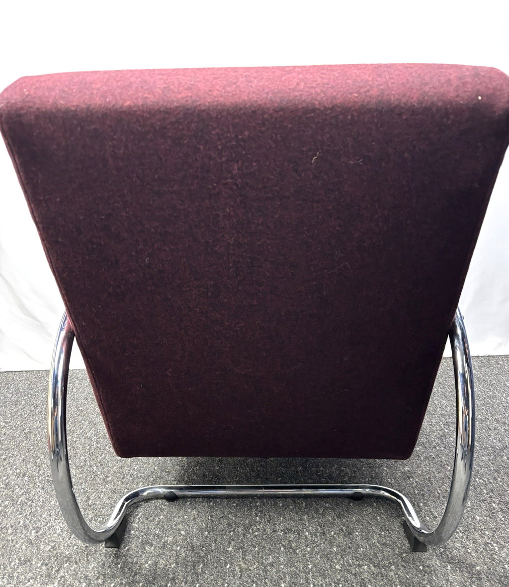 ORIGINAL DYKMEYER Sessel Stahlrohr neu bezogen Bauhaus Art Deco Polstersessel