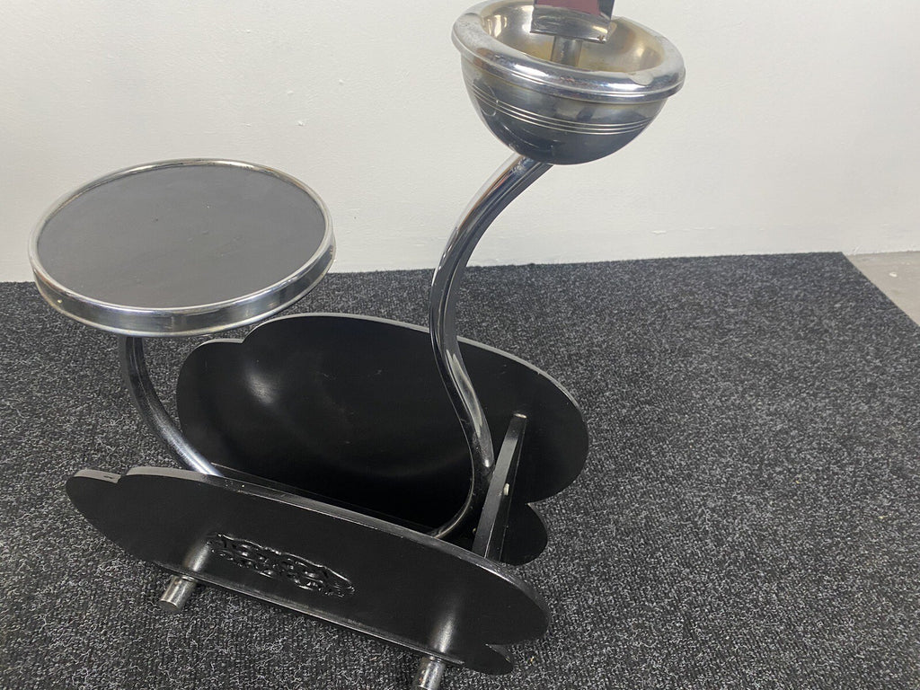 Rauchertisch Zeitungsständer Stahlrohrmöbel Bauhaus  Aschenbecher