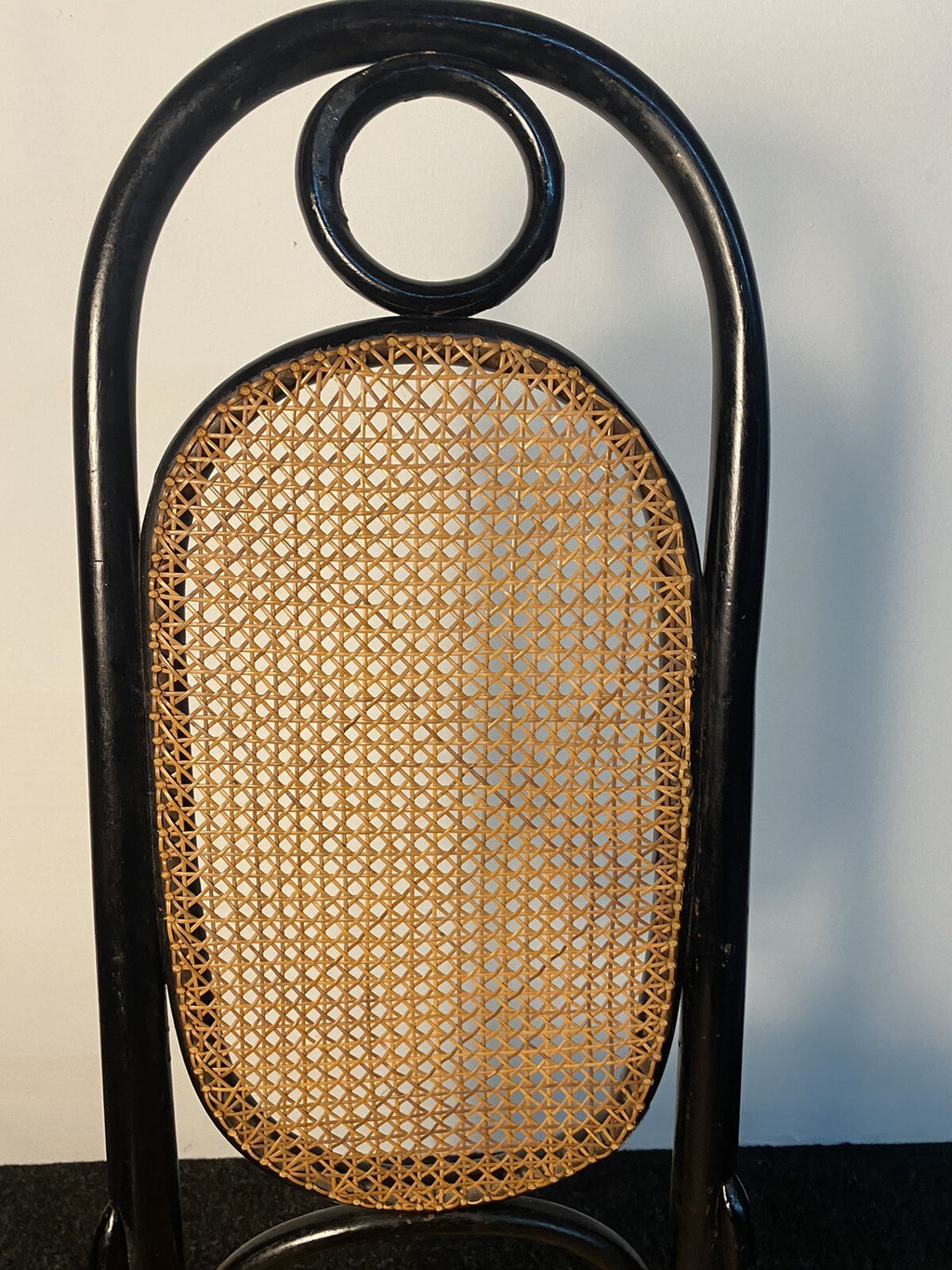 Original Mundus Thonet Salonstuhl Bauhaus ArtDeco hohe Lehne Wiener Geflecht