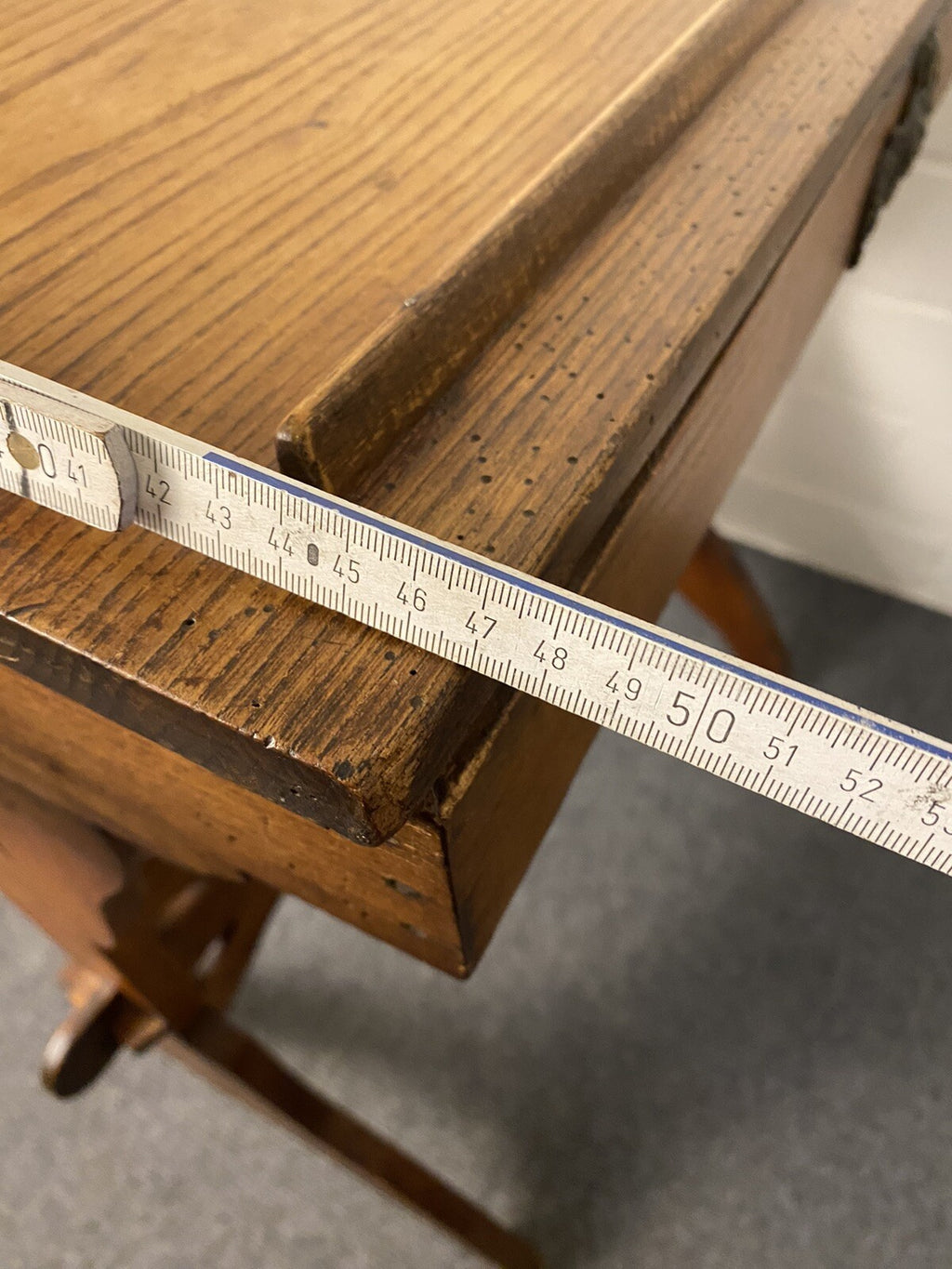 Antiker Holztisch, Schreibtisch, Massivholz, Sekretär, Zeichnentisch