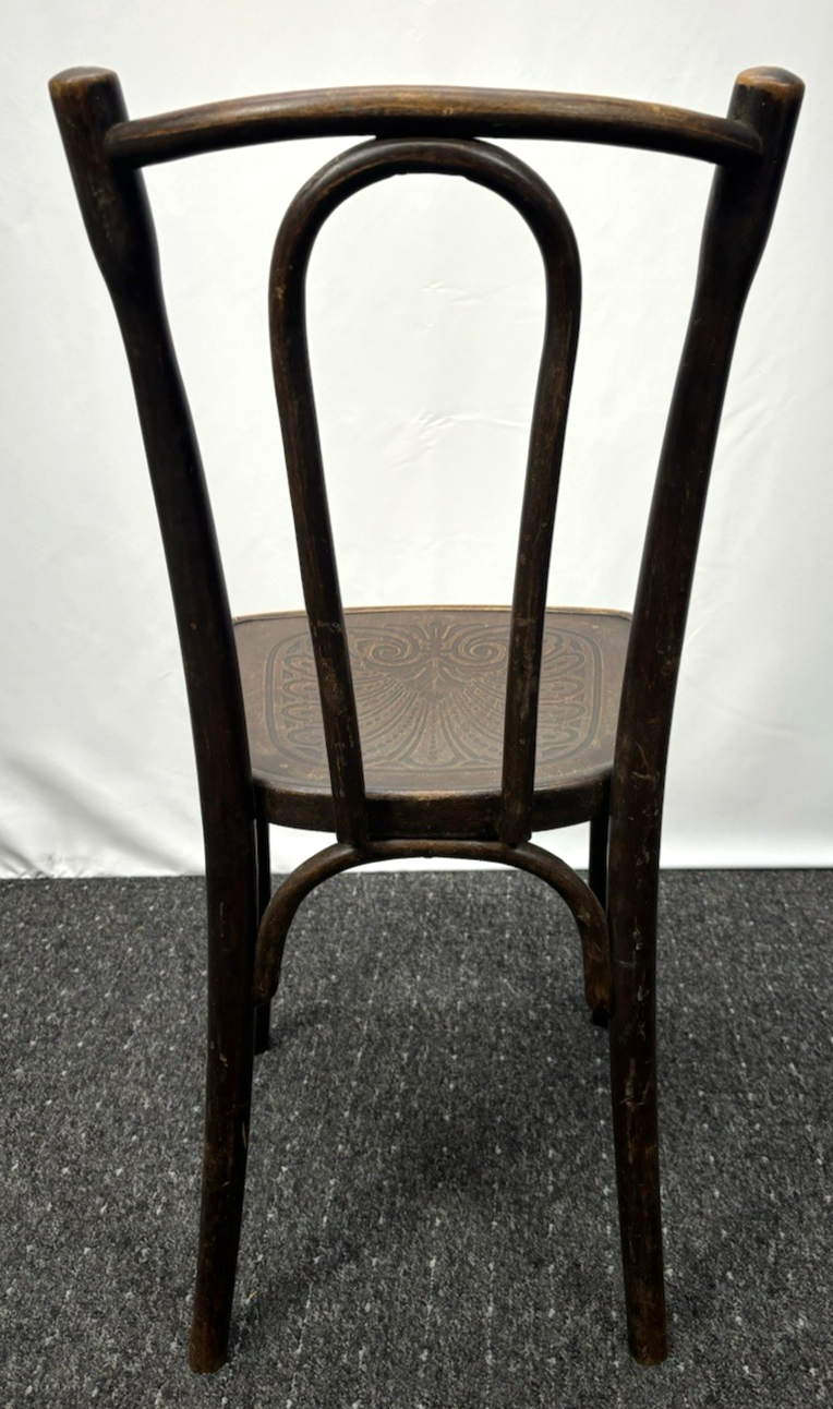 orig. Cosmos (ehem. Thonet) Bistrostuhl Kaffeehaus Prägesitz Art Deco Massivholz