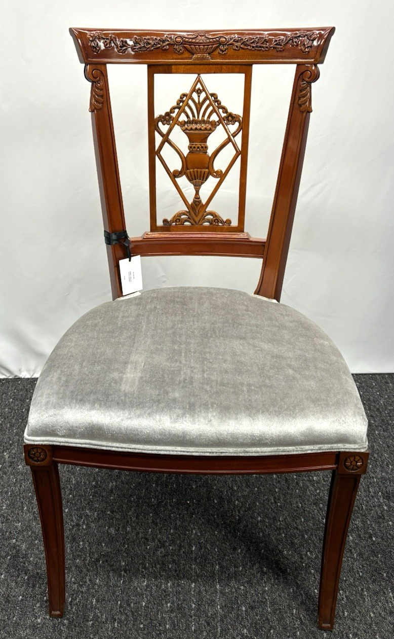 1 von 2 franz. Stilmöbel Stuhl Vintage Esszimmer Schreibtisch Holz Mahagonifarbe