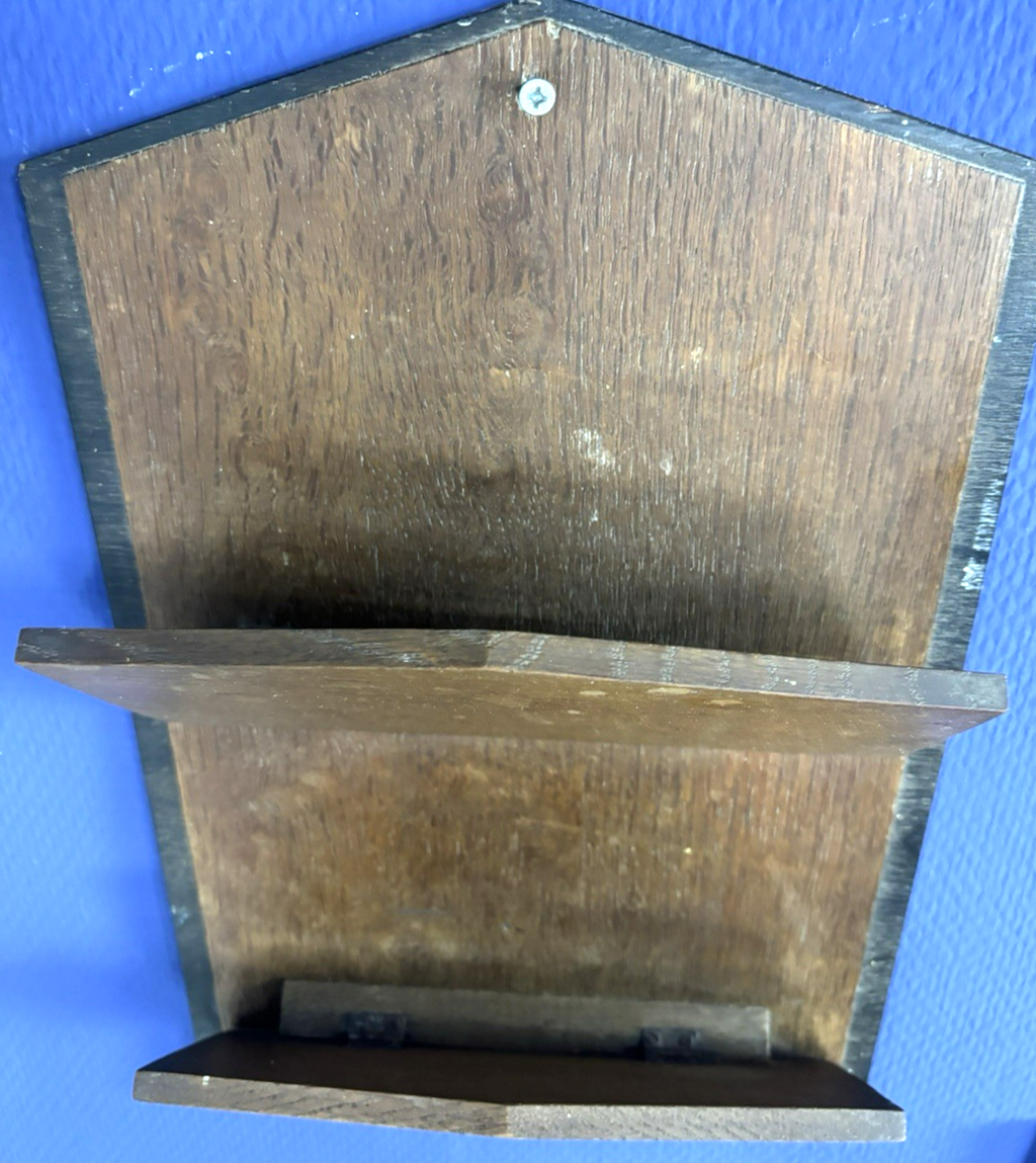Wand Zeitungsständer-/ Träger Holz Antik, Art Deco