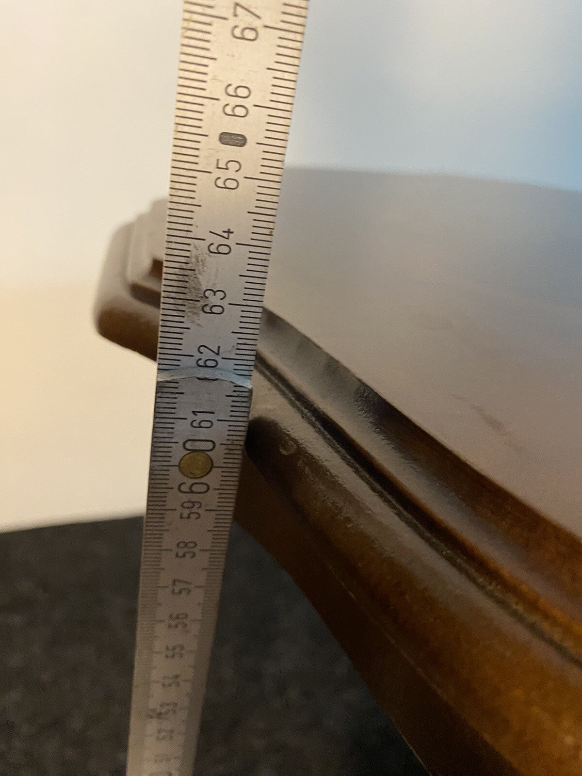 Tisch Rund Beistelltisch Holz Dreibeinige ArtDeco Vintage