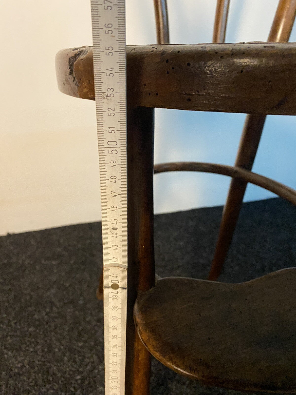 Original Josef Hofmann Kindersitz Hochstuhl Wiener Geflecht Kaffeehaus