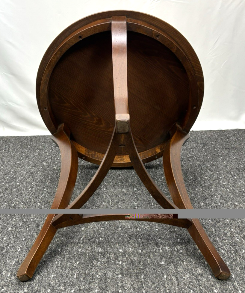 Beistelltisch Tisch Rund Holz Art Deco Vintage ca. 64 cm hoch