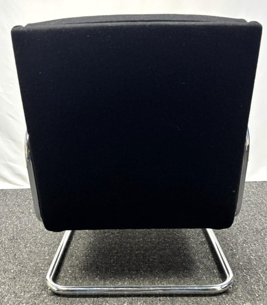 Sessel Freischwinger Stahlrohrmöbel Thonet Stil Bauhaus Vintage Büro Wohnzimmer