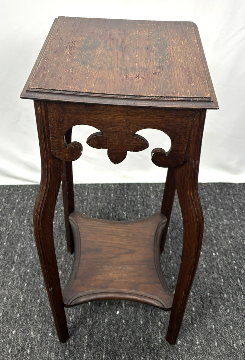 Blumensäule Blumentisch Beistelltisch Holz Art Deco Antik