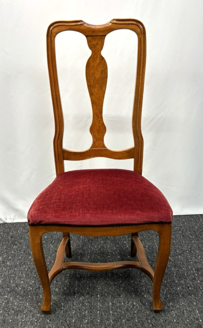 1 von 4 "Queen Anne" Stuhl Hochlehner Art Deco Barock Vintage Esszimmer Büro