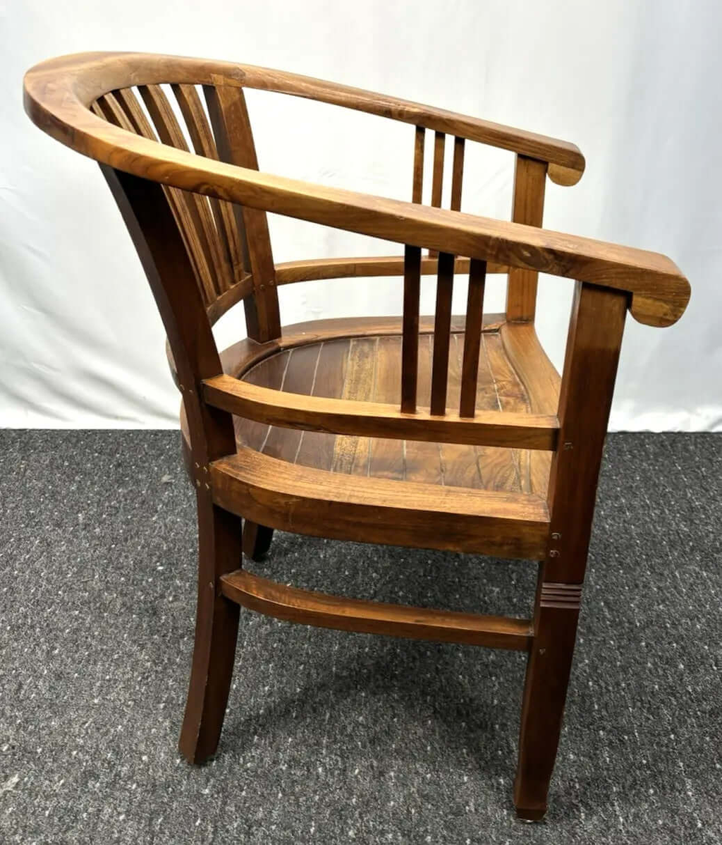 1 von 4 Armlehnstuhl Kolonialstil Massivholz Art Deco Bauhaus Gropius