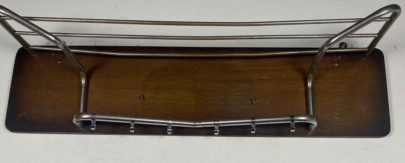 Wandgarderobe Stahlrohr Holz Bauhaus ArtDeco 