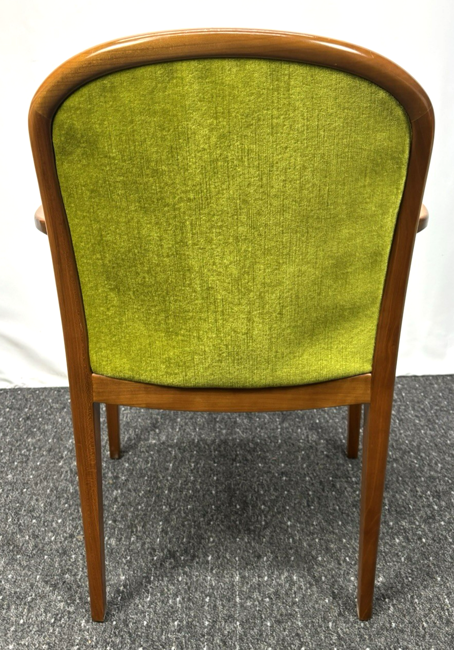 4er Set Armlehnstuhl von Lübke Vintage Esszimmer Buchenholz Art Deco