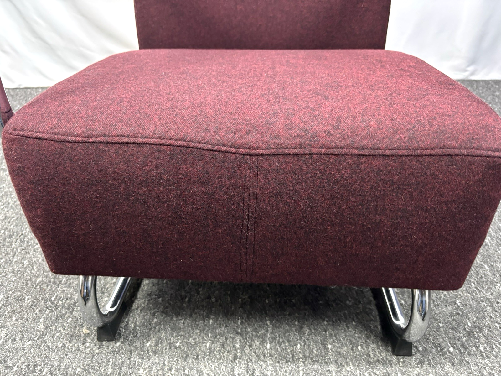 ORIGINAL DYKMEYER Sessel Stahlrohr neu bezogen Bauhaus Art Deco Polstersessel