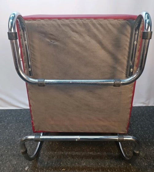 ORIGINAL Bauhaus Freischwinger Sessel Stahlrohr  Vintage Art Deco DYKMEYER