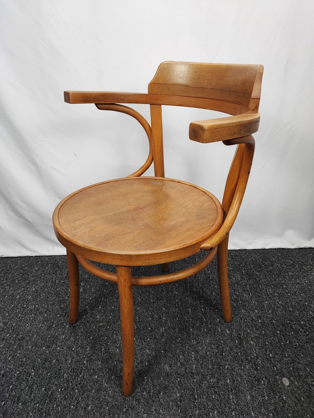 Bugholz Armlehnstuhl Kaffeehausstuhl Thonet-Stil Vintage Buche Bauhaus 4 Stk - Wesel Antik Kunst Vintage