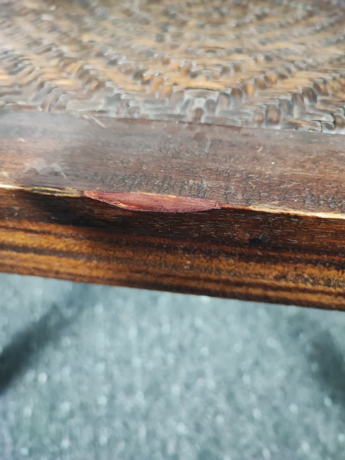 Kolonialstil Armlehnstuhl Massivholz Rattan Sessel Korbstuhl Wohnzimmer Braun