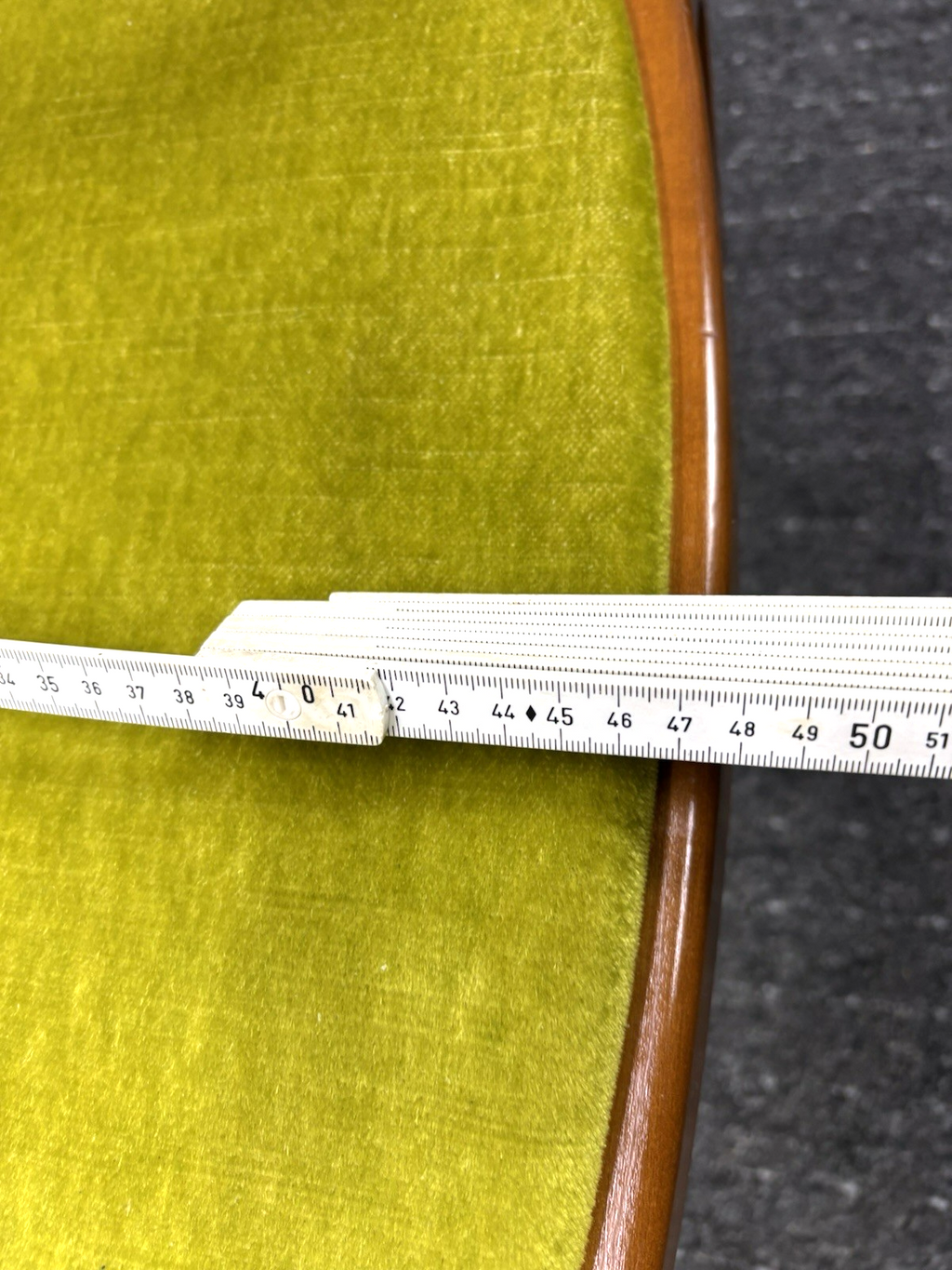 4er Set Armlehnstuhl von Lübke Vintage Esszimmer Buchenholz Art Deco