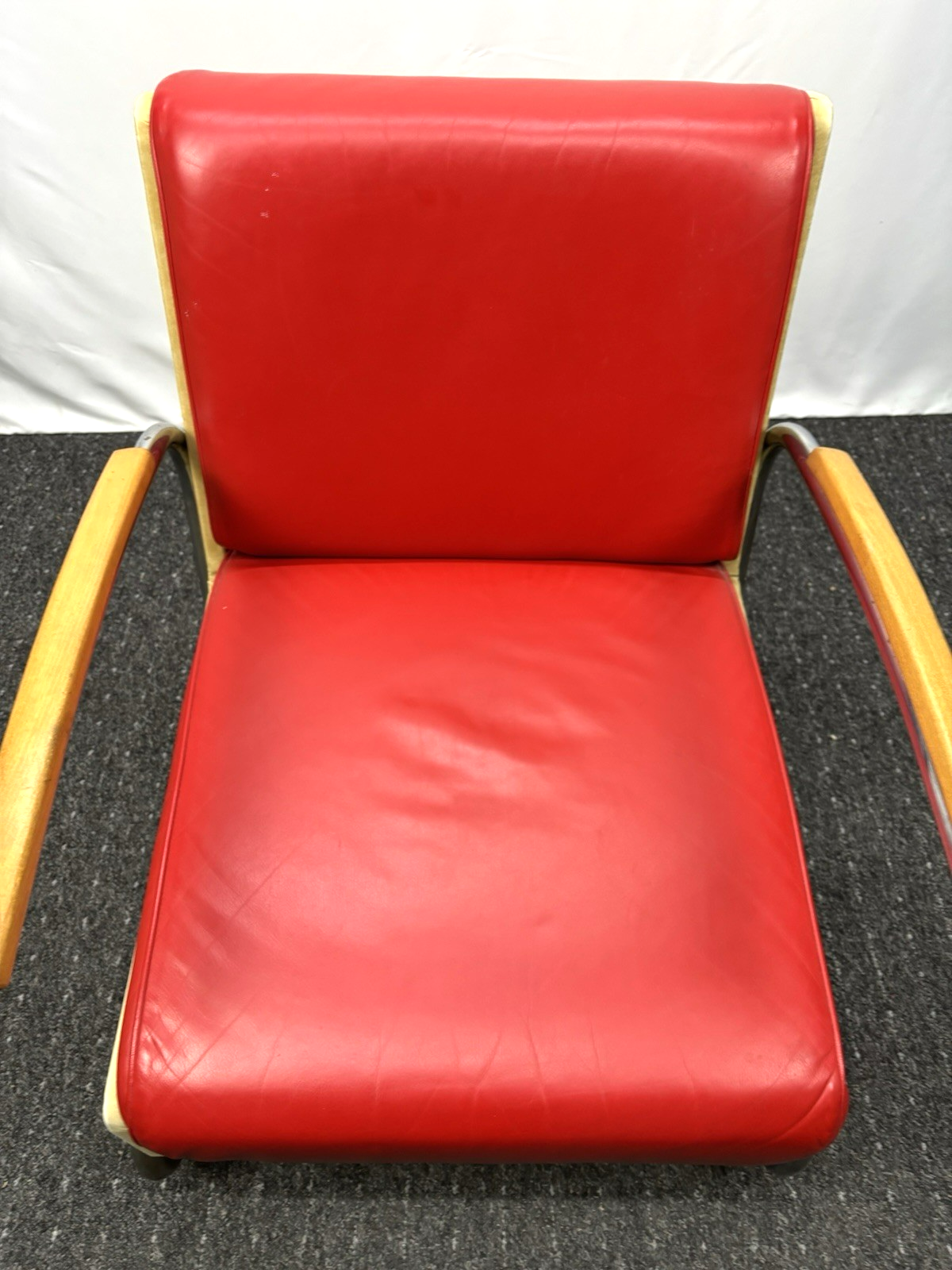 1 v. 2 Bauhaus Freischwinger Stahlrohr Sessel K411 Thonet / Walter Knoll 1930 er