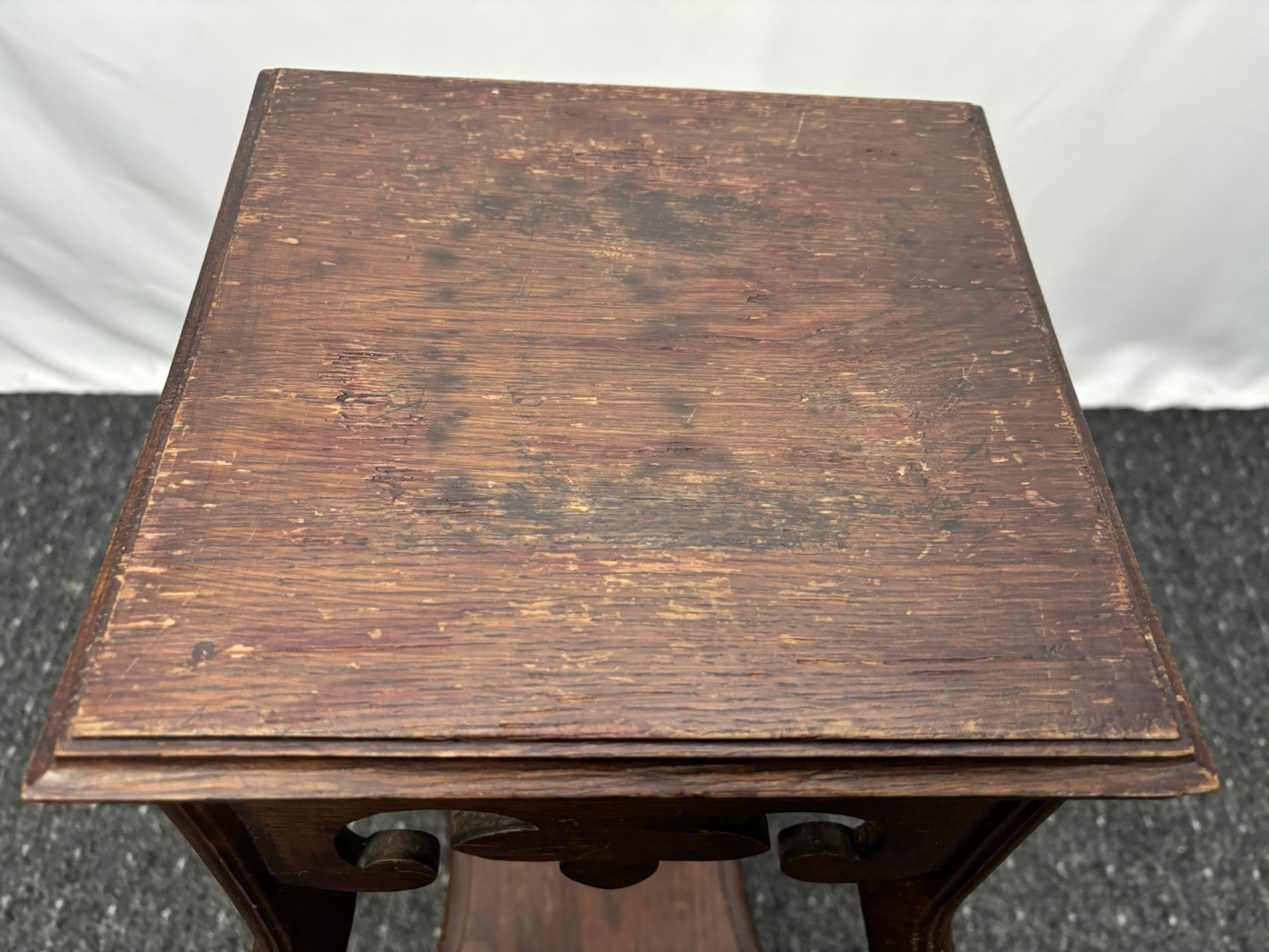 Blumensäule Blumentisch Beistelltisch Holz Art Deco Antik