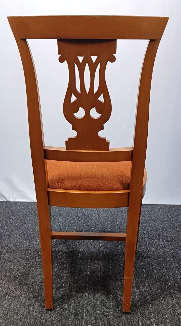 1 von 4 Stuhl Biedermeier Stil Klassisch Harfe Esszimmer Art Deco Vintage