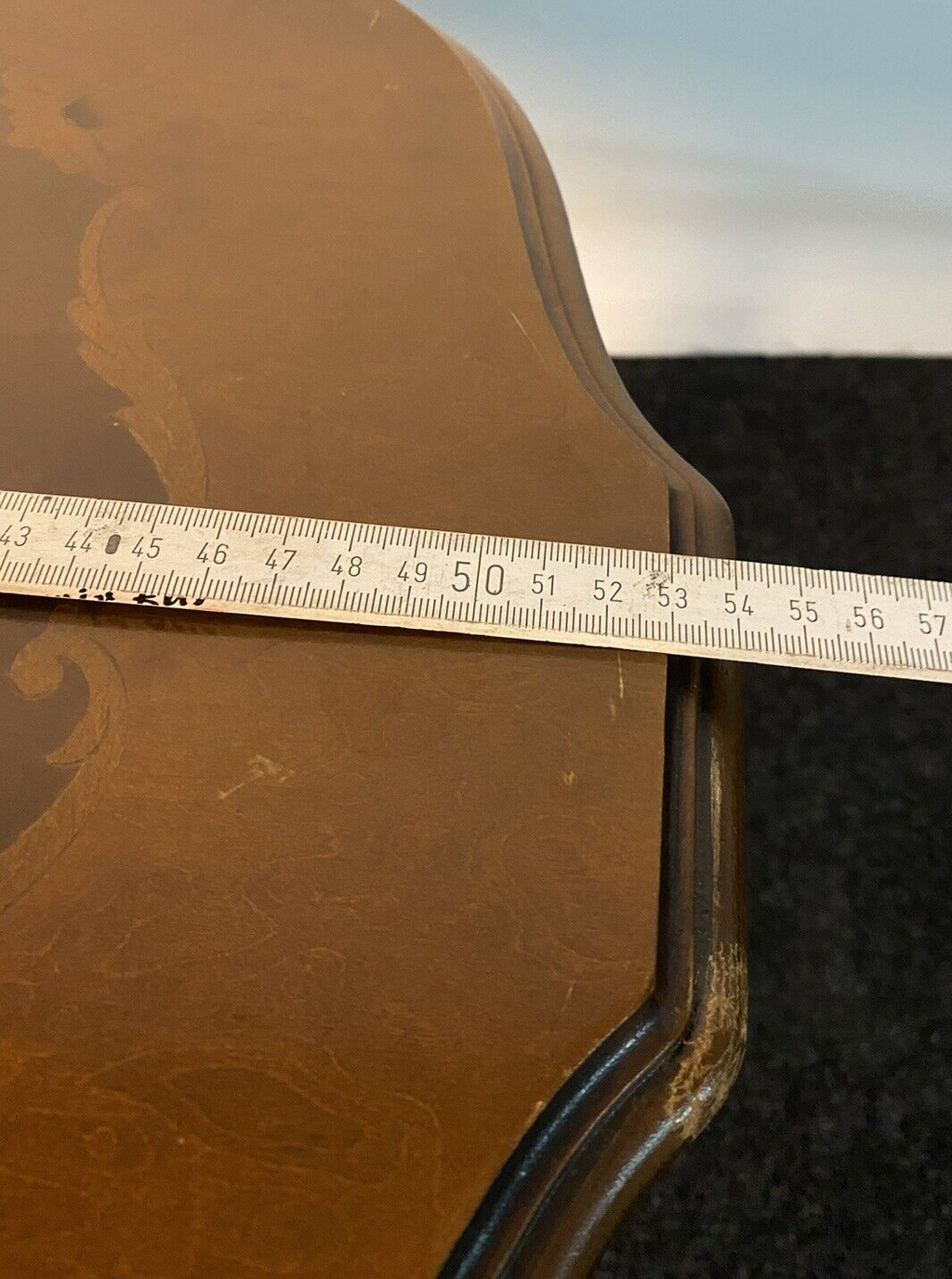 Tisch Rund Beistelltisch Holz Dreibeinige ArtDeco Vintage