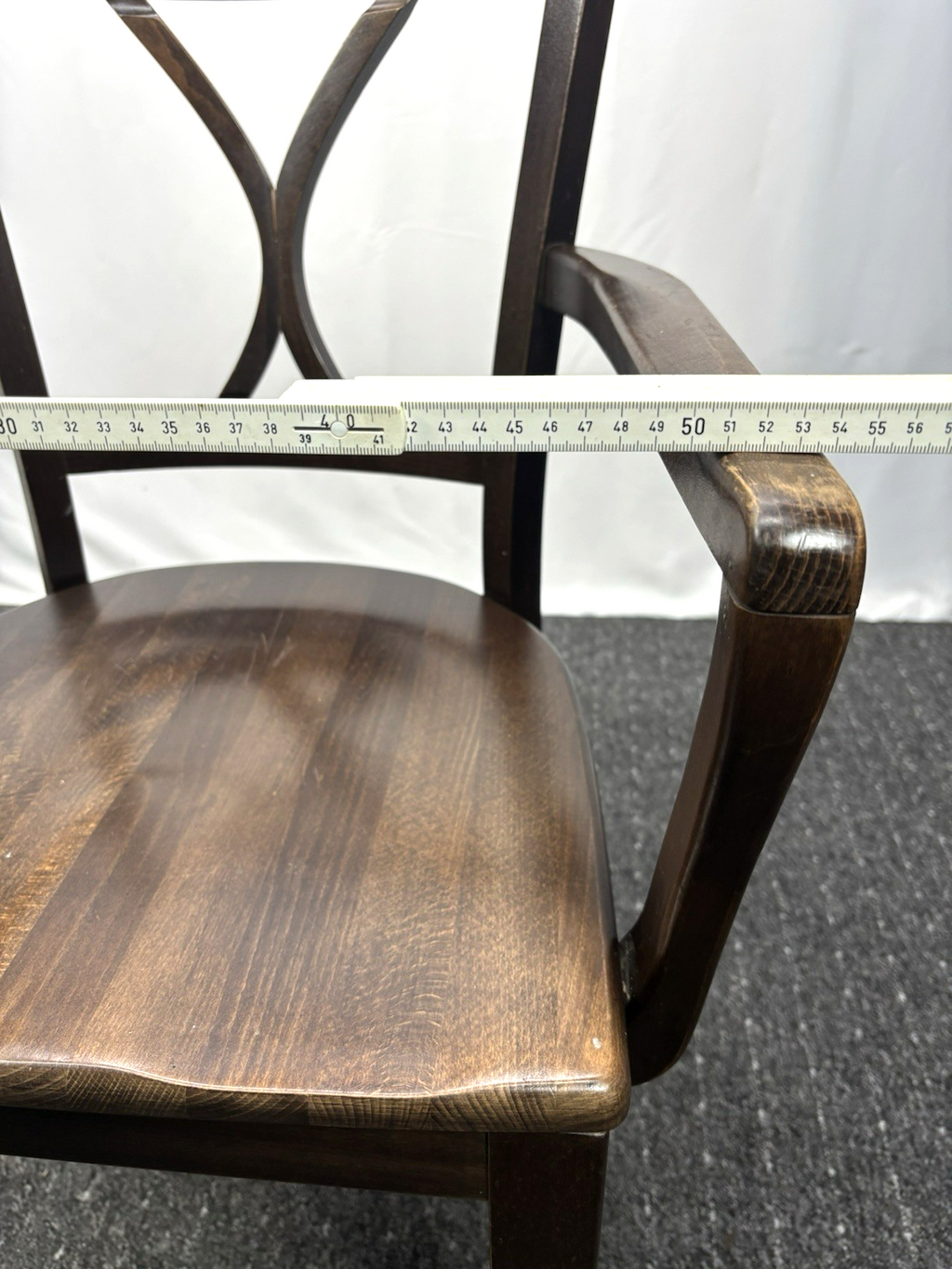 1 von 6 Holz Armlehnstuhl Vintage Stuhl Gastronomie Café Stil