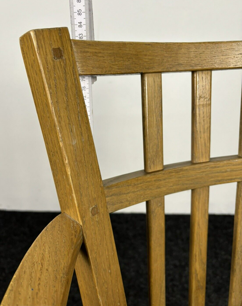 Armlehnstuhl Holz Leder Esszimmer Büro Vintage Art Deco