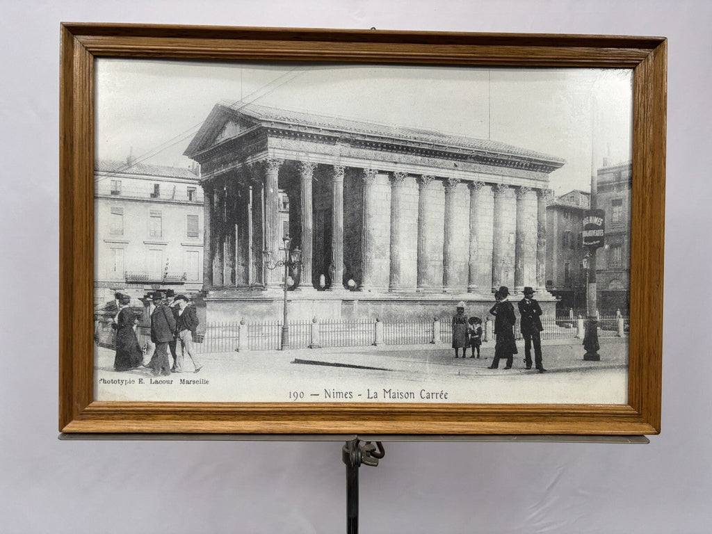 Bild Fotografiert Bleistiftzeichnung Nimes Gerahmt ca. 45x30 cm Vintage - Wesel Antik Kunst Vintage