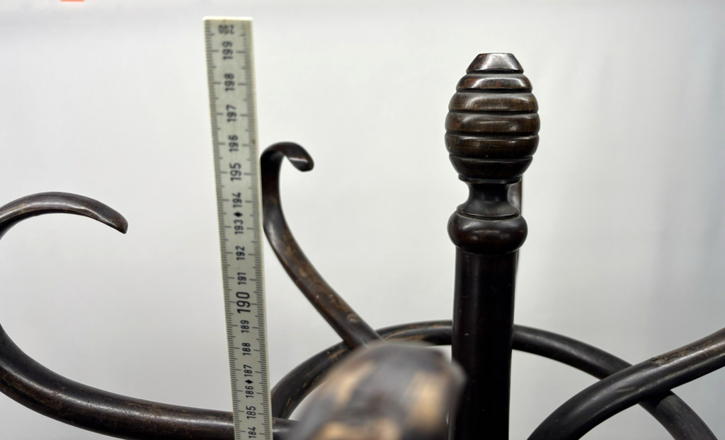 Mundus (ehem. Thonet) Standgarderobe ca. 200 cm hoch Holz Antik Art Deco