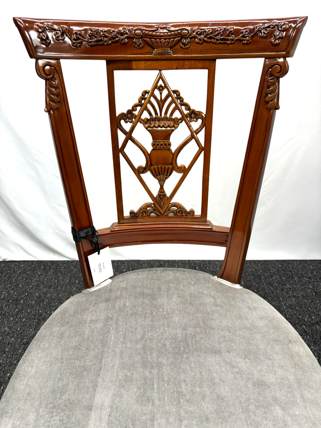 1 von 2 franz. Stilmöbel Stuhl Vintage Esszimmer Schreibtisch Holz Mahagonifarbe