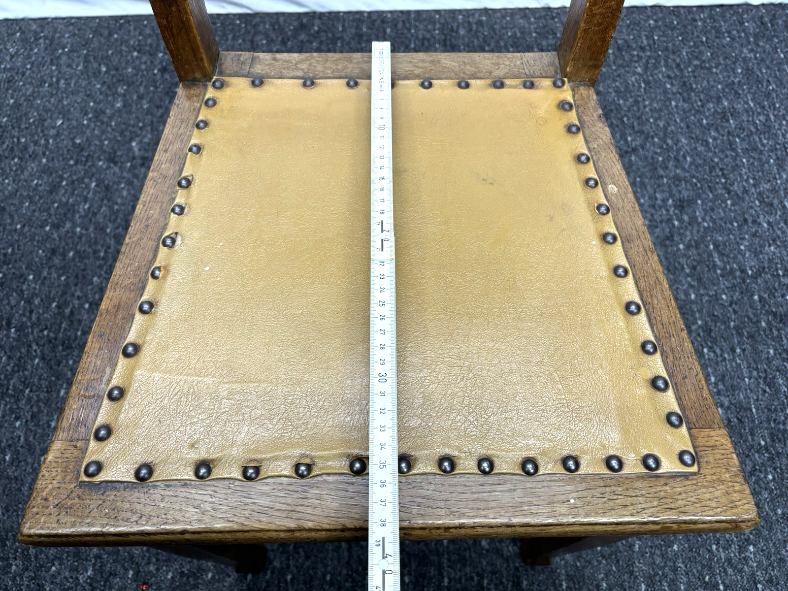 Stuhl Kaffeehaus Landhaus Bistro Art Deco Leder Holz Küche