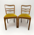 2er Set Esszimmerstuhl gepolstert Holz Vintage