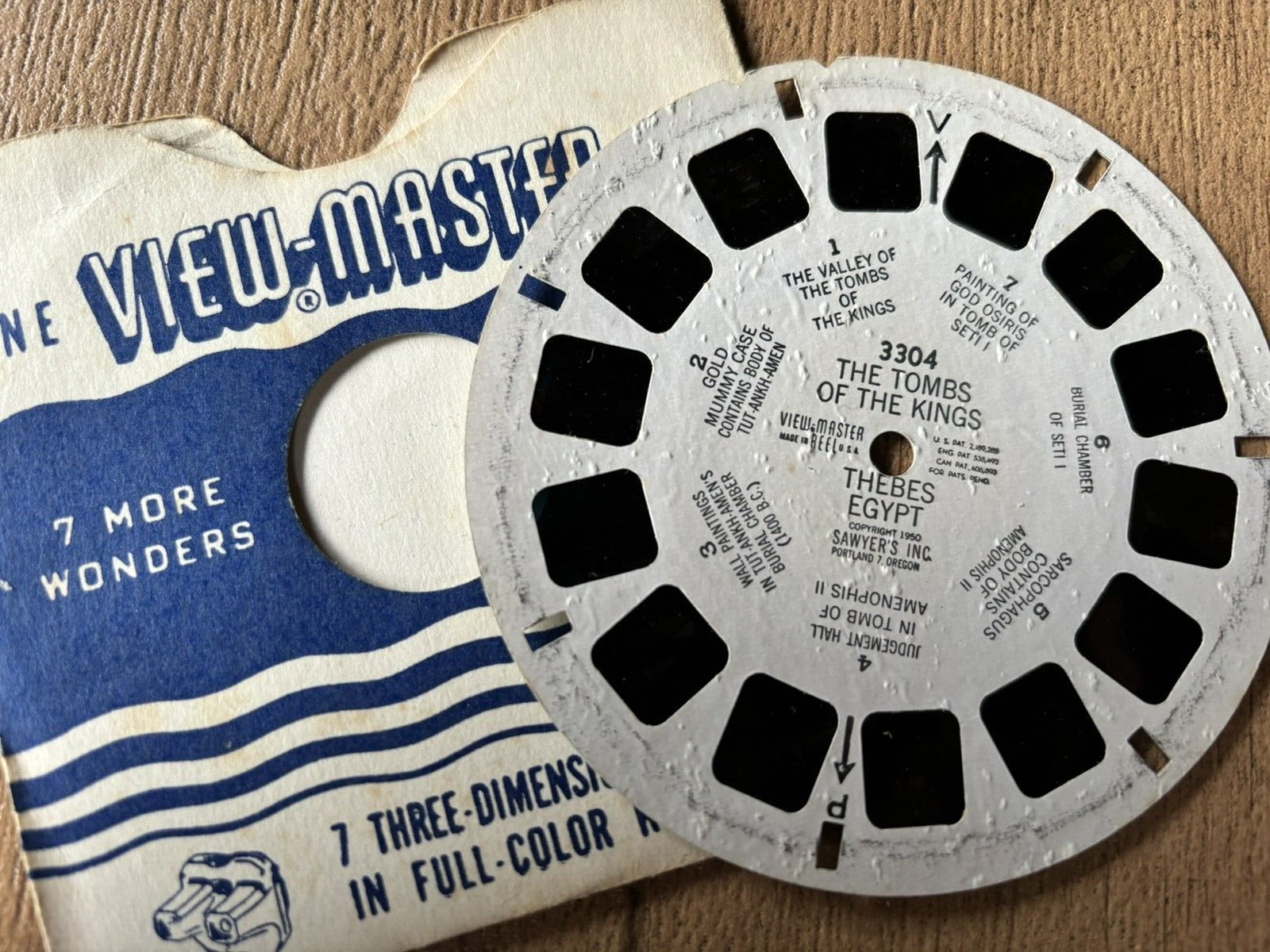 view-master, Die Trommeln der Könige, viewmaster, Nr. 3304, guter Zustand