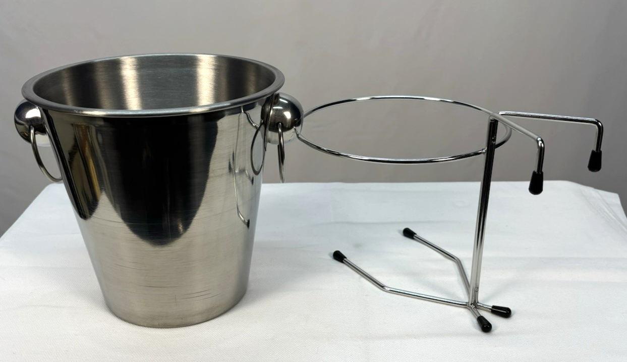 Sektkühler Weinkühler mit Halter Edelstahl „Neu aus Restpostenverkauf“
