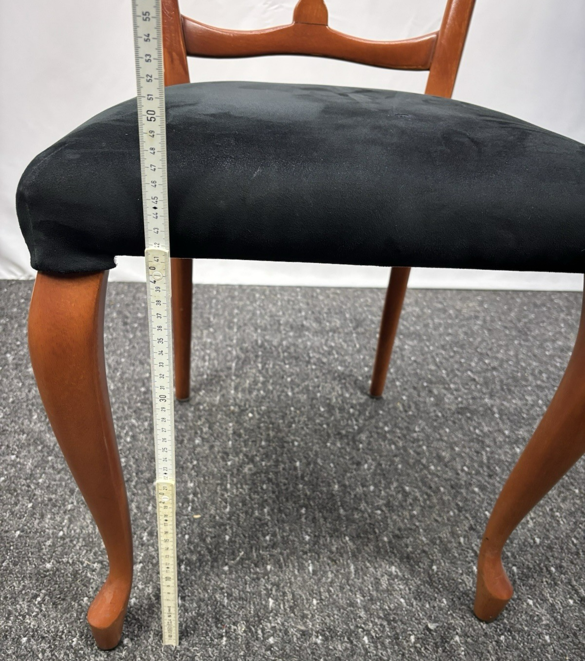 1 von 5 Midcentury Esszimmer Stuhl Holz Vintage Polstersitz